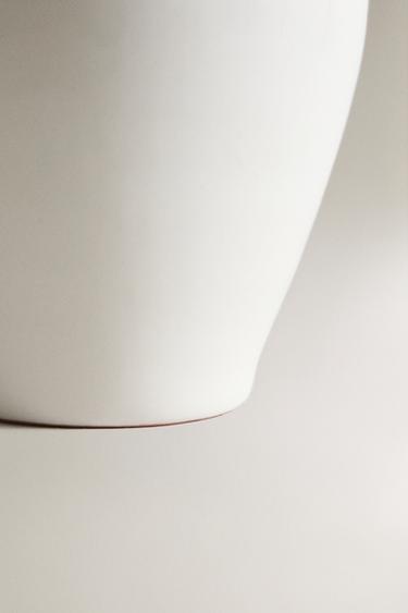 EARTHENWARE JUG WITH HANDLE - White by Zara - Image 3