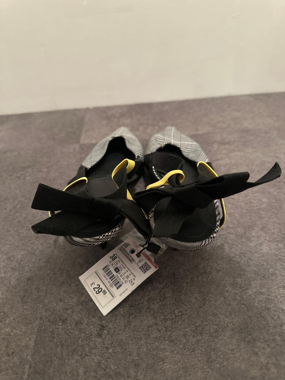 CHECKED HIGH HEEL SLINGBACK SHOES - Image 5