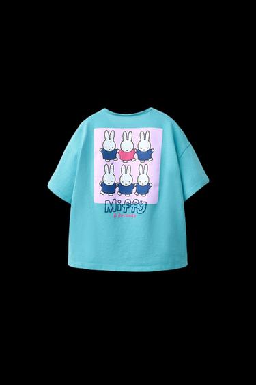 Zara MIFFY™ MERCIS BV © EMBROIDERED T-SHIRT - Blue