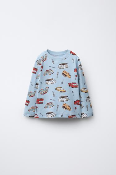 2-6 YEARS/ CAR PRINT PYJAMAS - Blue by Zara - Image 1