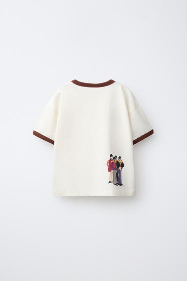 THE BEATLES™プリントTシャツオフホワイトZaraのTHE BEATLES™プリントTシャツ - オフホワイト