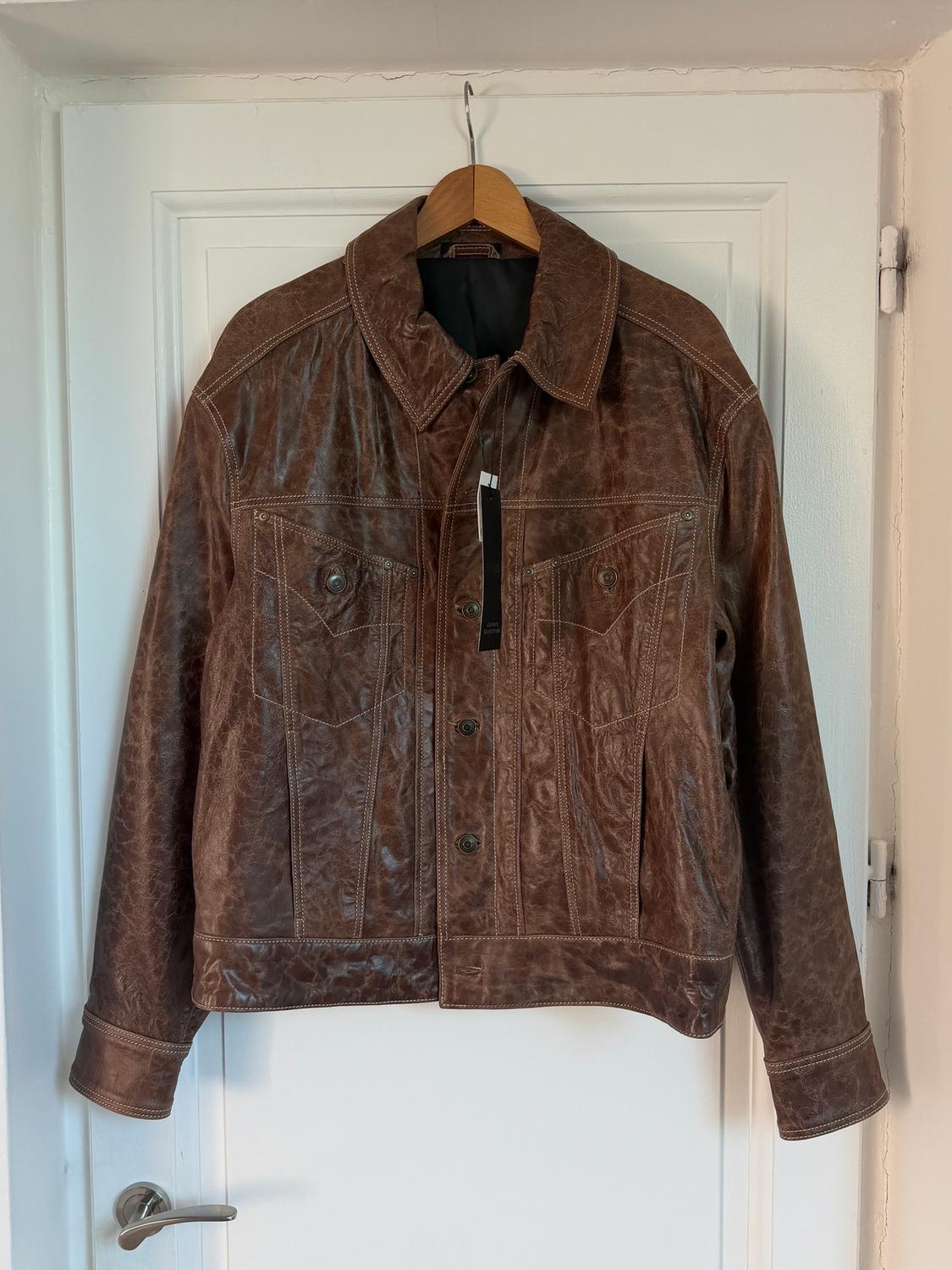 WASHED LEATHER JACKET - Image 2
