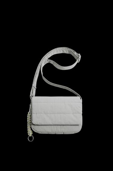 BANDOLERA NYLON ACOLCHADA - Gris de Zara