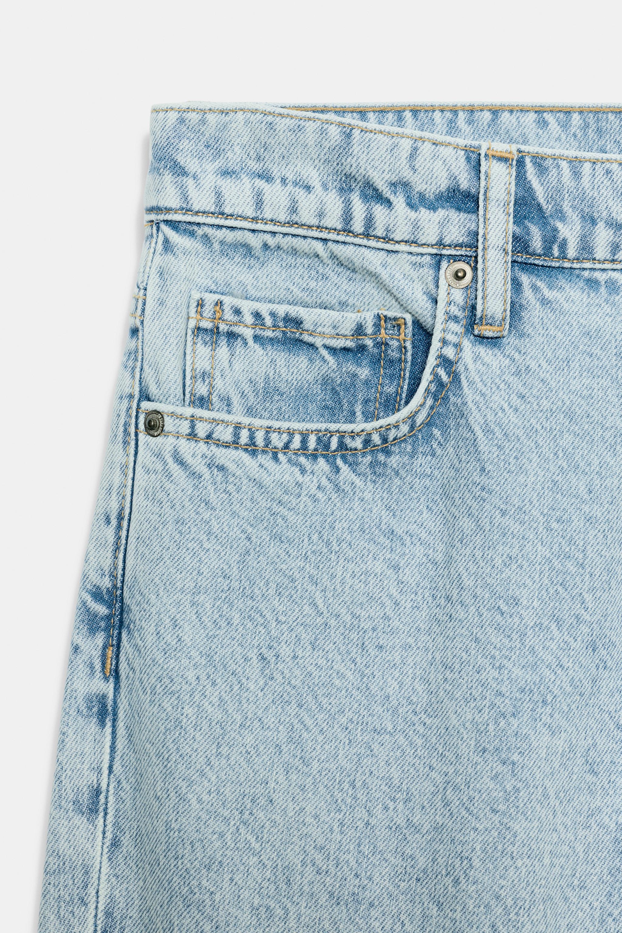 JEANS ZW COLLECTION CAPRI CINTURA MÉDIA - Azul | ZARA Brasil