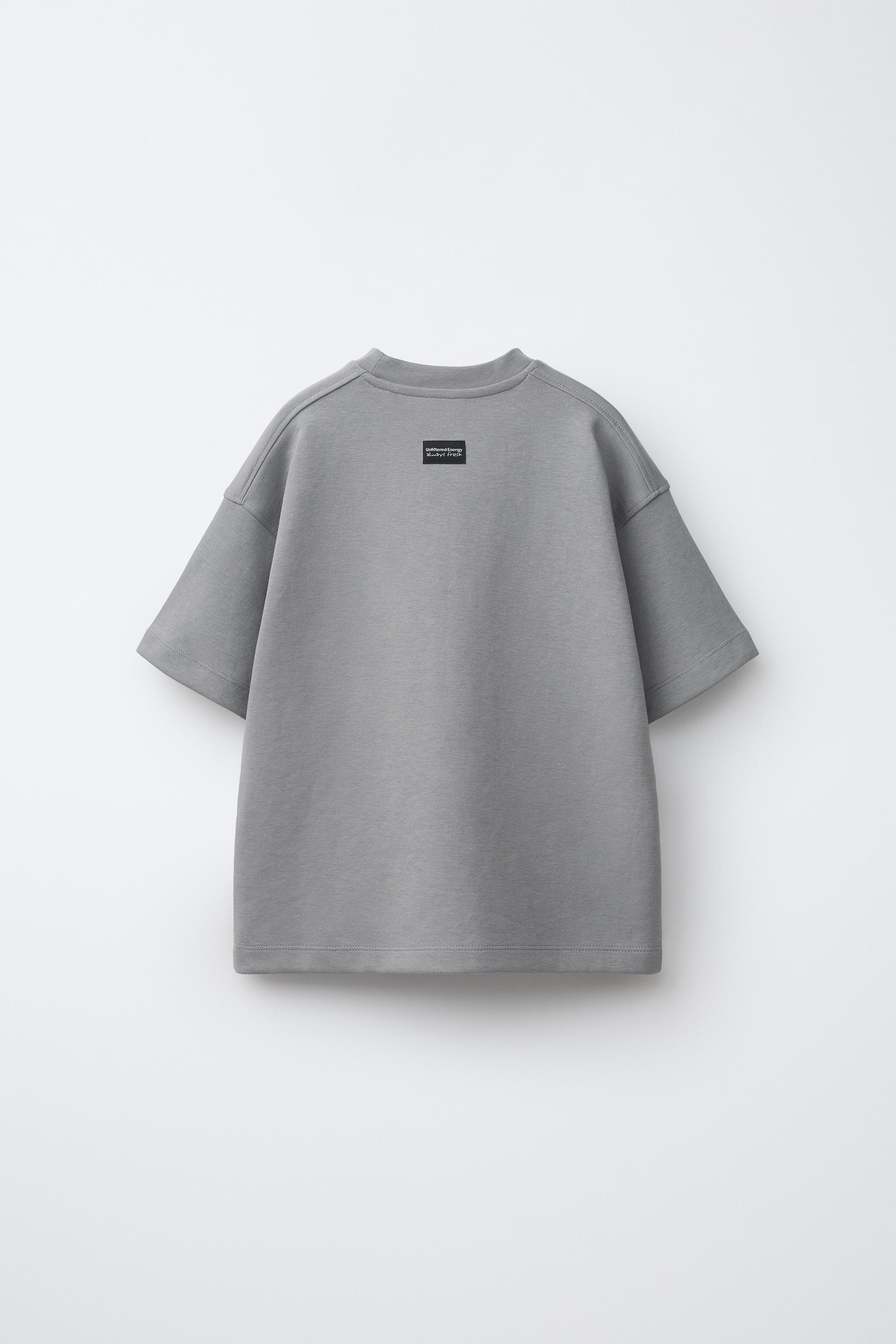 INTERLOCK T-SHIRT AND BERMUDA SET - Gray marl | ZARA United States