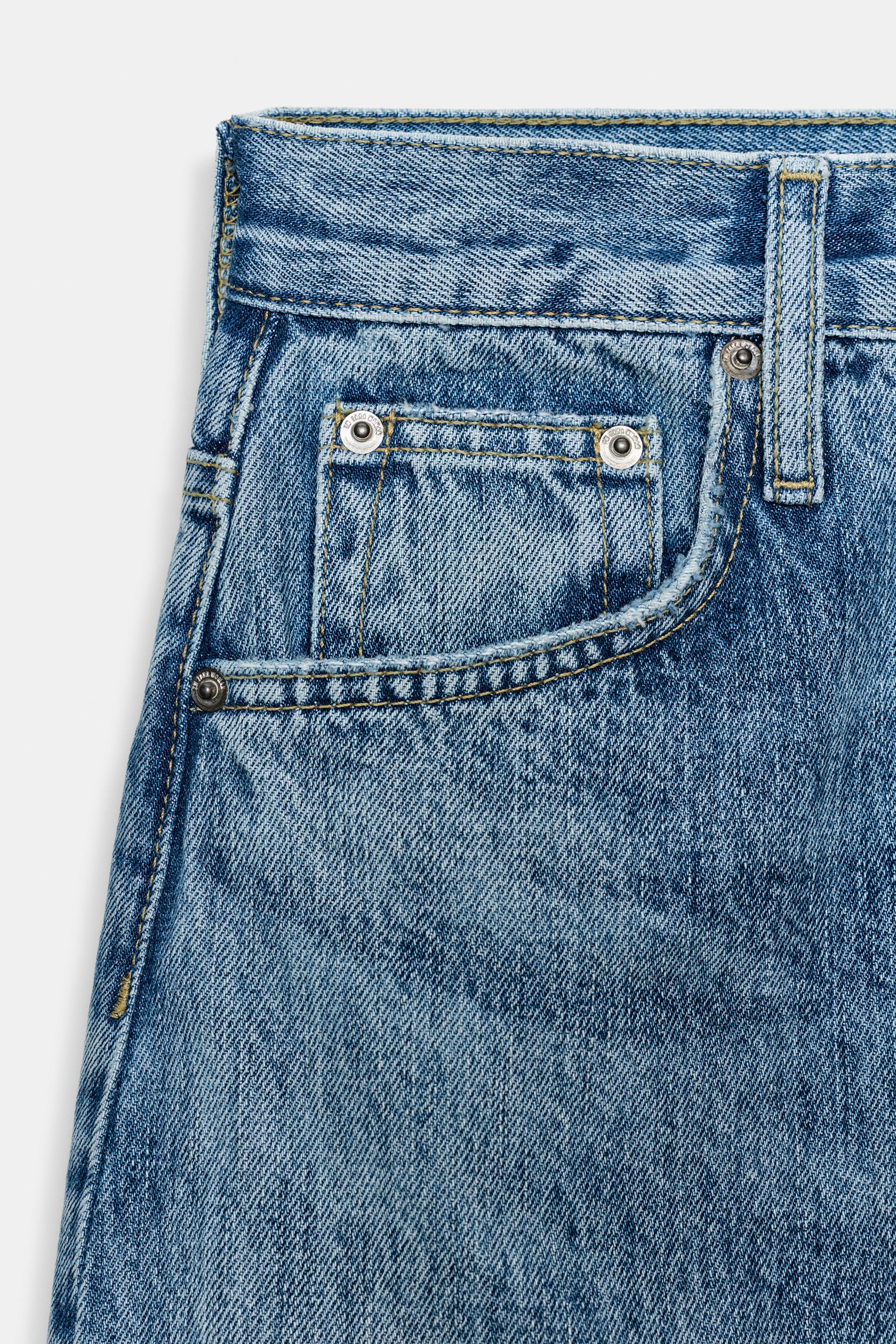 ZW COLLECTION HIGH WAIST STRIPED TAPERED JEANS