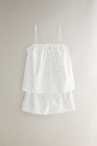 FLORAL COTTON SHORTS - White by Zara - Image 4