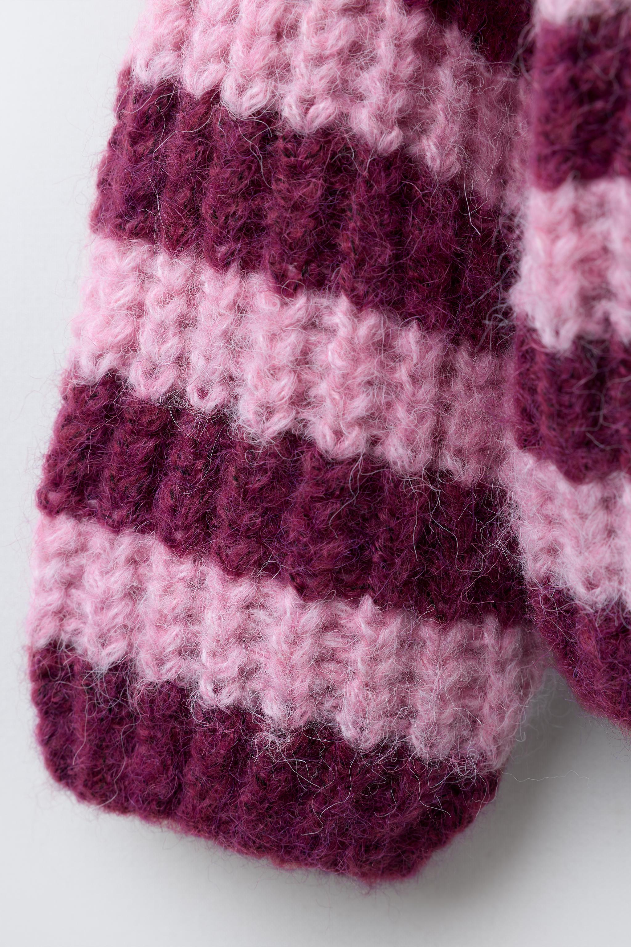 STRIPED CHUNKY CARDIGAN