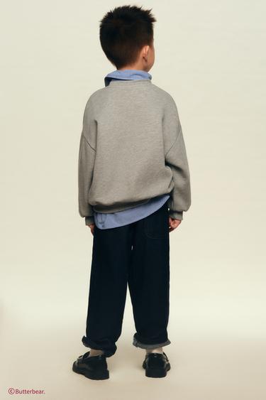 BUTTERBEAR © PRINT SWEATSHIRT - Grey marl by Zara - Image 6