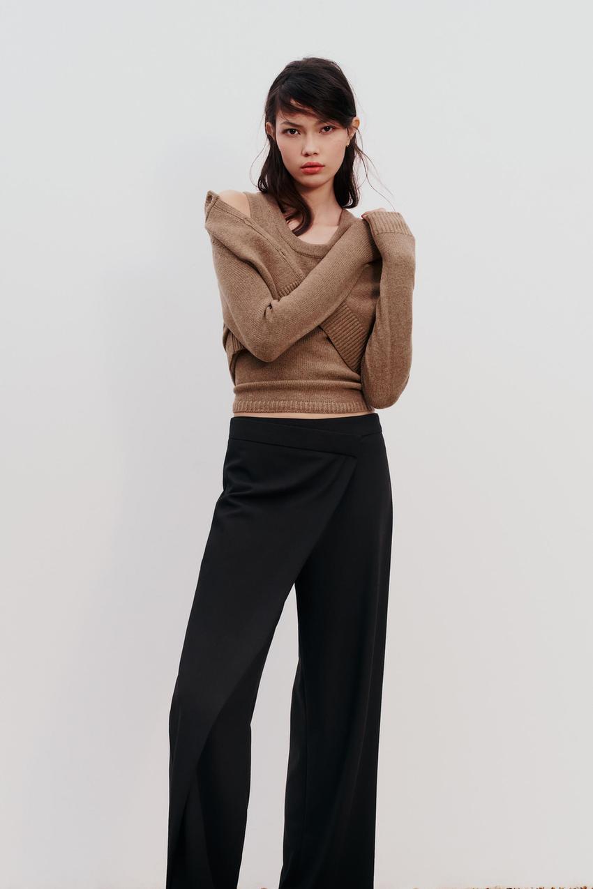 NWT Zara Belted Trousers  Zara, Pants for women, High waisted pants