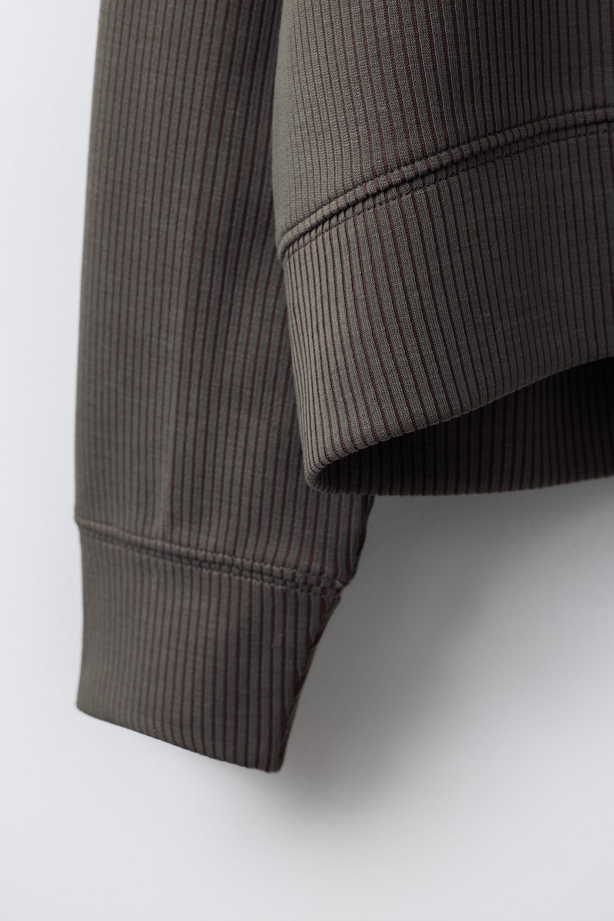 BLOUSON BOMBER À FINITIONS CÔTELÉES AVEC MODAL
