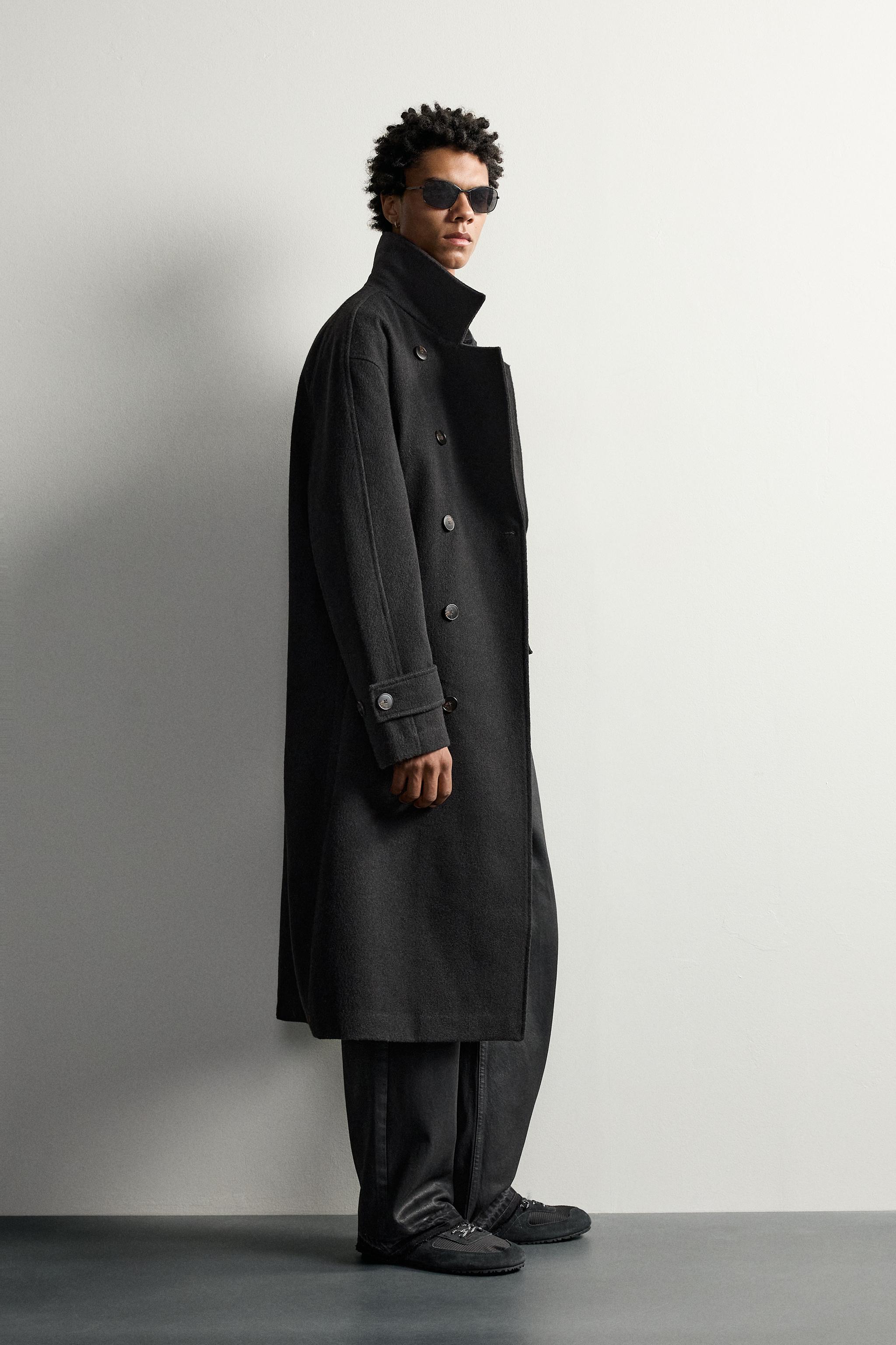 MANTEAU À BOUTONNAGE CROISÉ RELAXED FIT