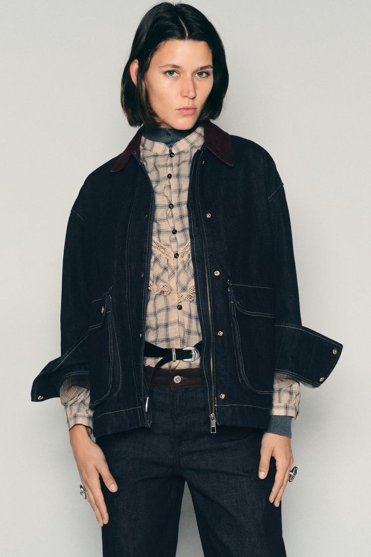 CHAQUETA Z1975 DENIM CUELLO PANA