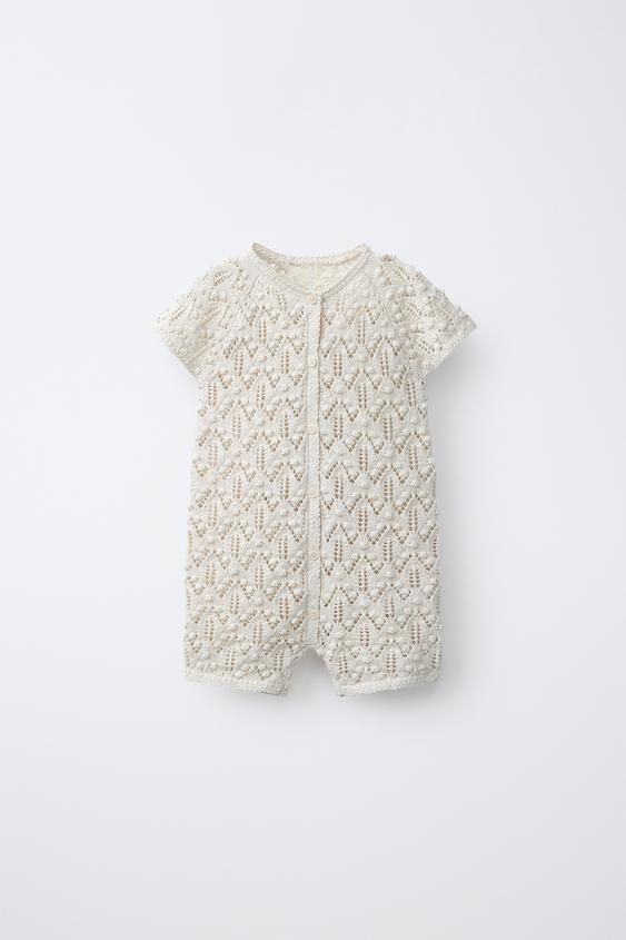 MONO PUNTO CALADOS - Beige claro de Zara - Imagen 0