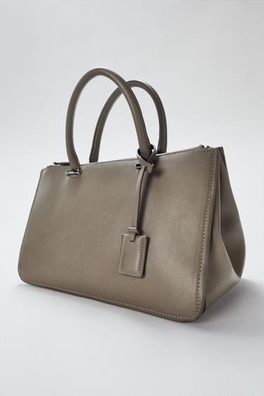CITYBAG AMB DOBLE NANSA - Gris Talp de Zara
