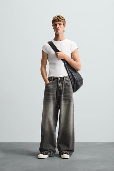 JEANS SUPER BAGGY FIT - Carbón de Zara - Imagen 0