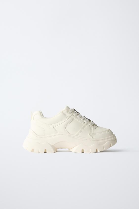 CHUNKY SOLE TRAINERS WITH CHARMS - White by Zara - Image 0