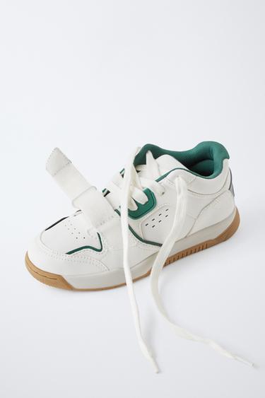 MULTI-PIECE HIGH-TOP SNEAKERS - White by Zara - Image 2