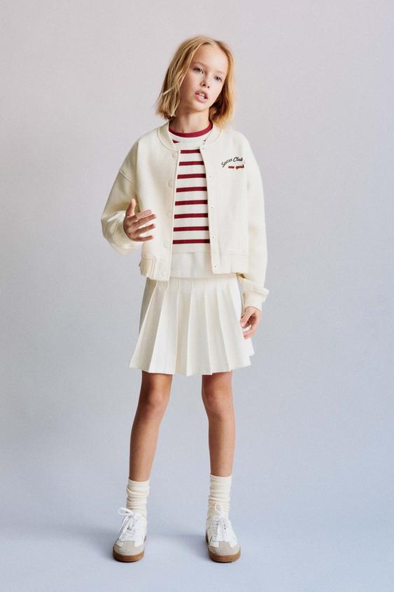 Zara Girls 13-14 164 Skirt Shorts Navy Formal Pleated Uniform Skort