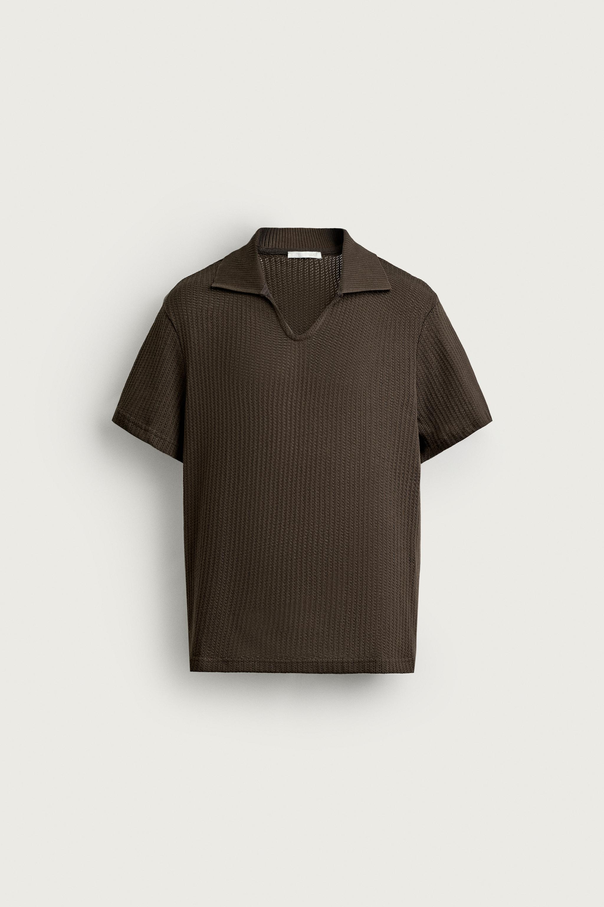 REGULAR FIT OPEN-KNIT POLO