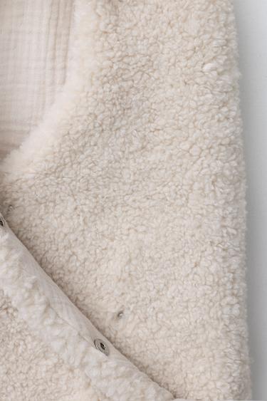 SAC PORTE-BÉBÉ EFFET MOUTON - Beige de Zara - Image 2