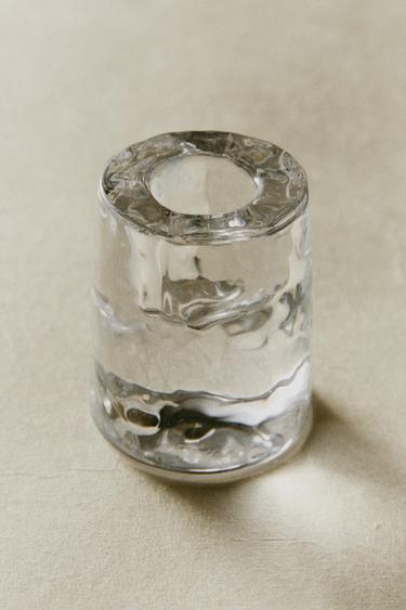 GLASS TEALIGHT HOLDER - Transparent by Zara