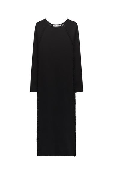 VESTIDO PUNTO COMBINADO