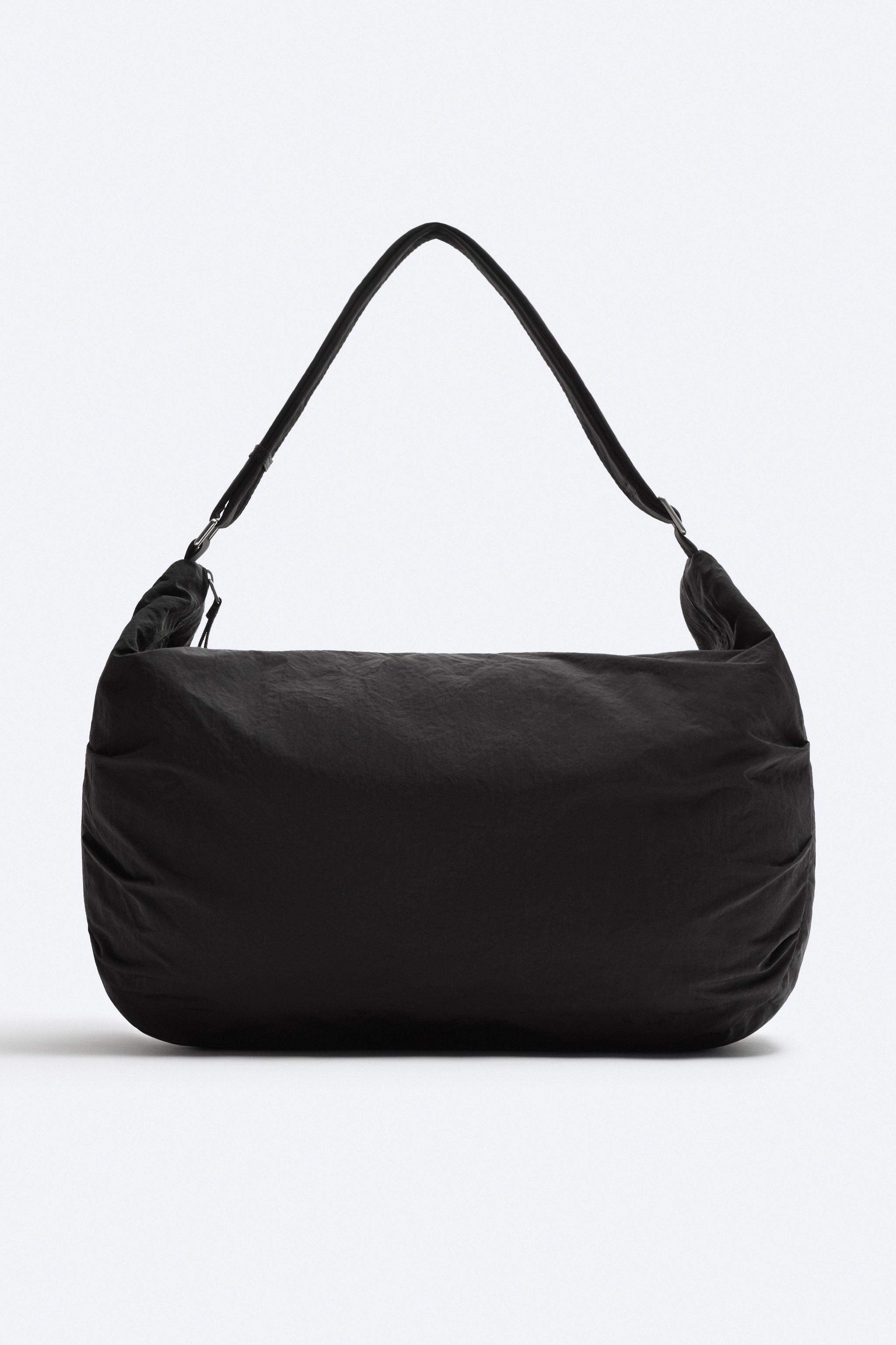 XL NYLON CROSSBODY BAG - Black | ZARA United States