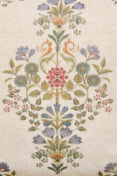 HOUSSE DE COUSSIN COTON FLEURS - Écru de Zara - Image 2