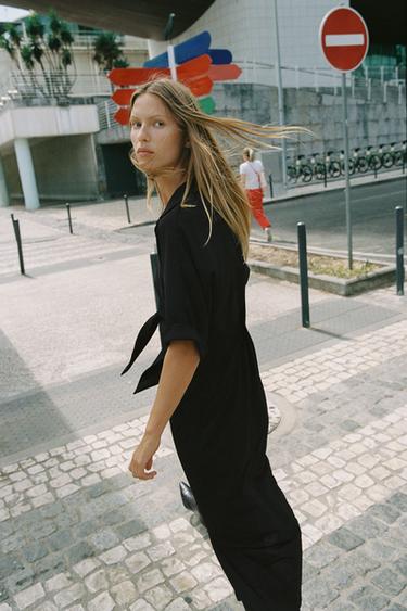 KNOT MIDI DRESS - Black by Zara - Image 2