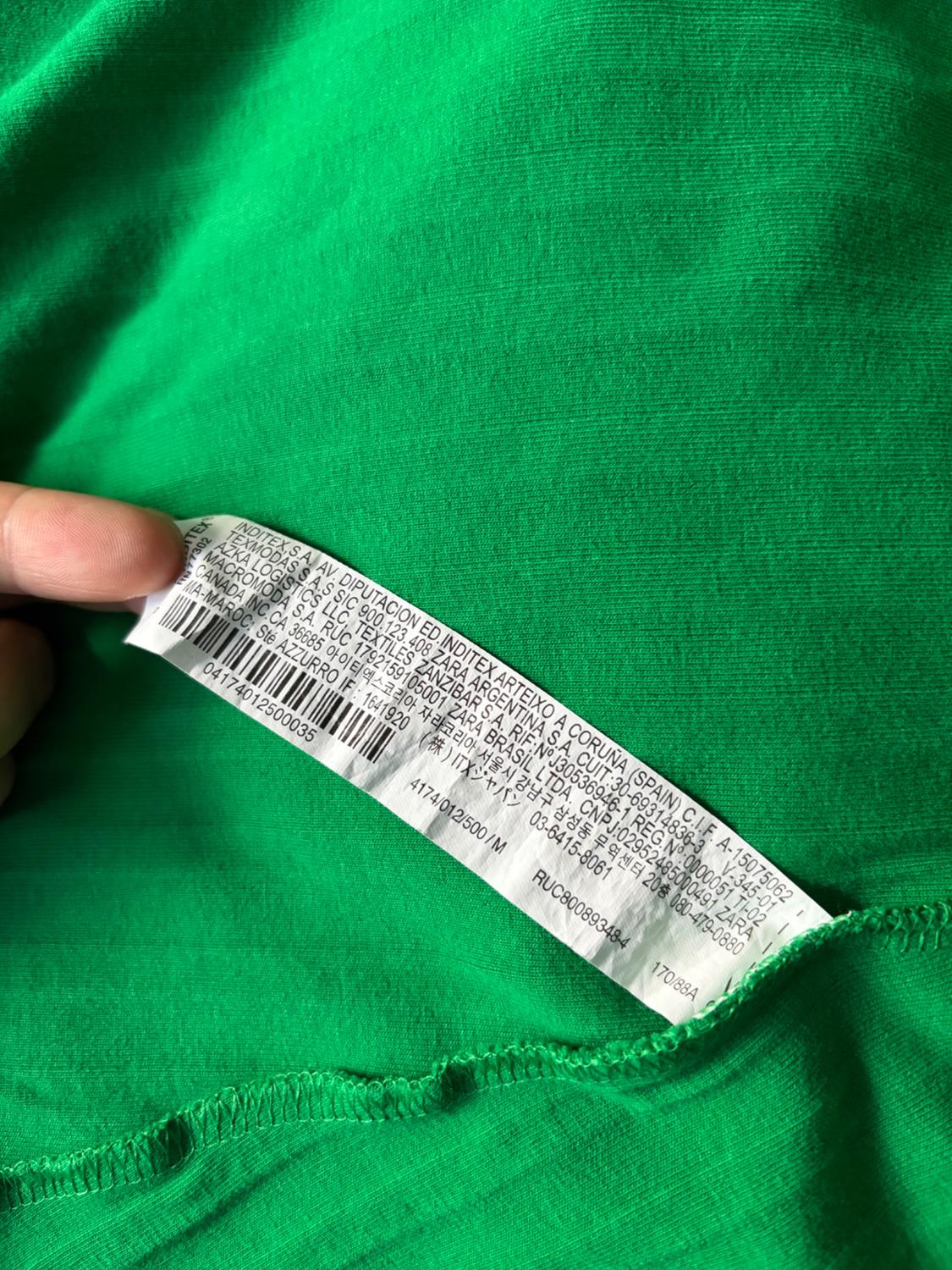 GREEN COTTON DRESS - Image 3