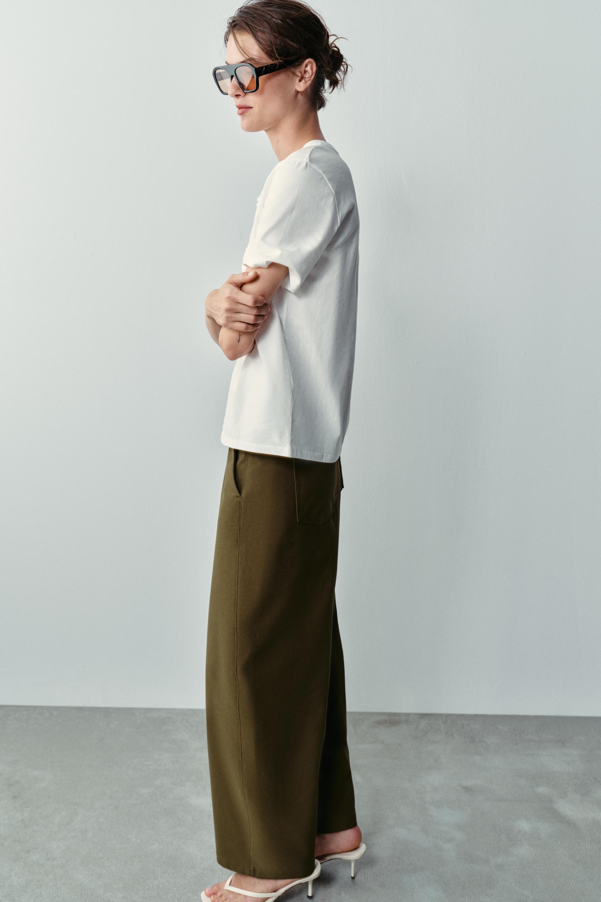 Zara EMBOSSED BOW T-SHIRT — фото 4