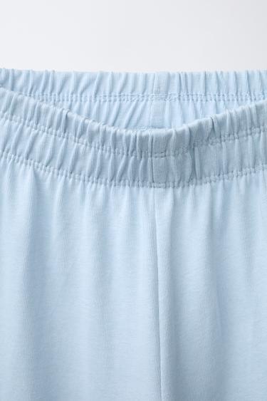 PANTALON À JAMBES LARGES HEAVY WEIGHT - Bleu ciel de Zara - Image 2