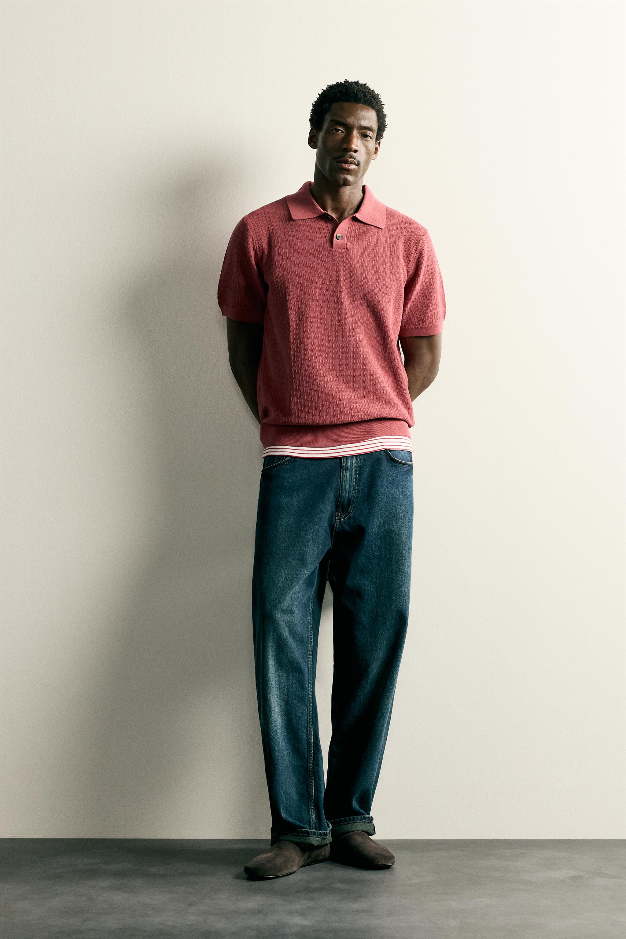 POLO EN MAILLE REGULAR FIT STRUCTURÉ