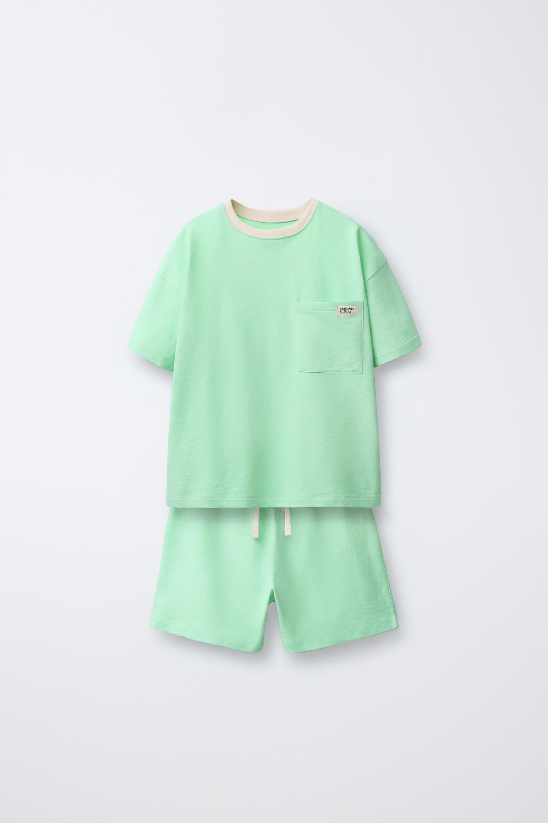 2-6 Years/ Plain Pocket Pyjamas