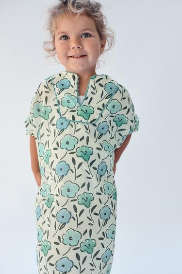 2-14 ANS/ ROBE CAFTAN IMPRIMÉ FLEURS LIMITED EDITION - Imprimée de Zara - Image 6