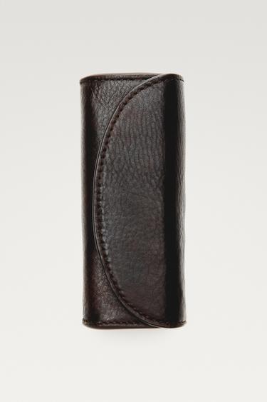 Nappa leather ring case — Brown 1