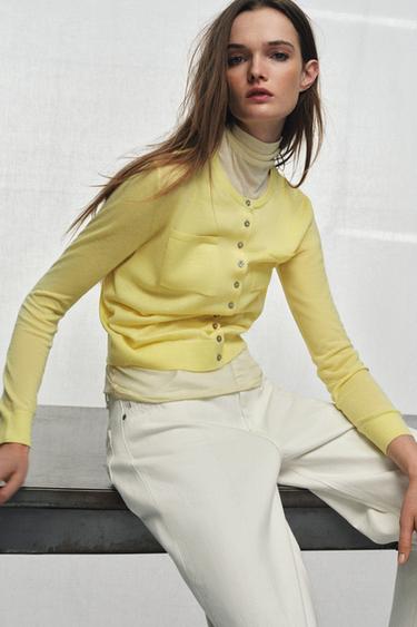 ZW COLLECTION BARREL HIGH-WAIST JEANS - White by Zara