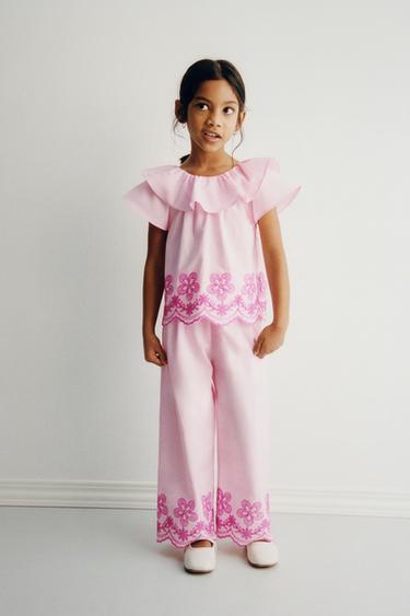 CAMISA FLORES BORDADAS - Rosa de Zara