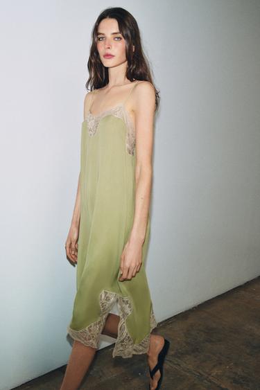 Women's Green Dresses | ZARA Ireland Women's Green Dresses | ZARA Ireland