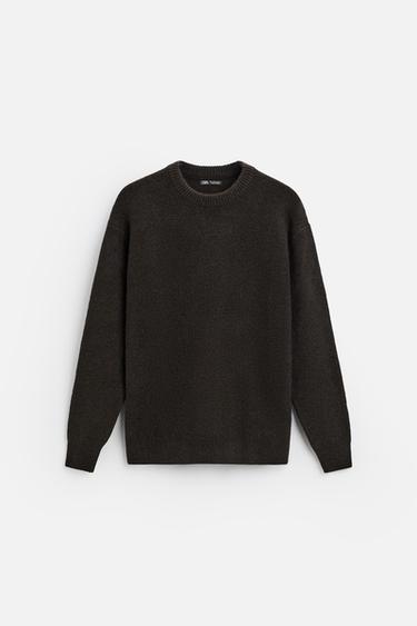 TEXTURED SWEATER - Brown by Zara