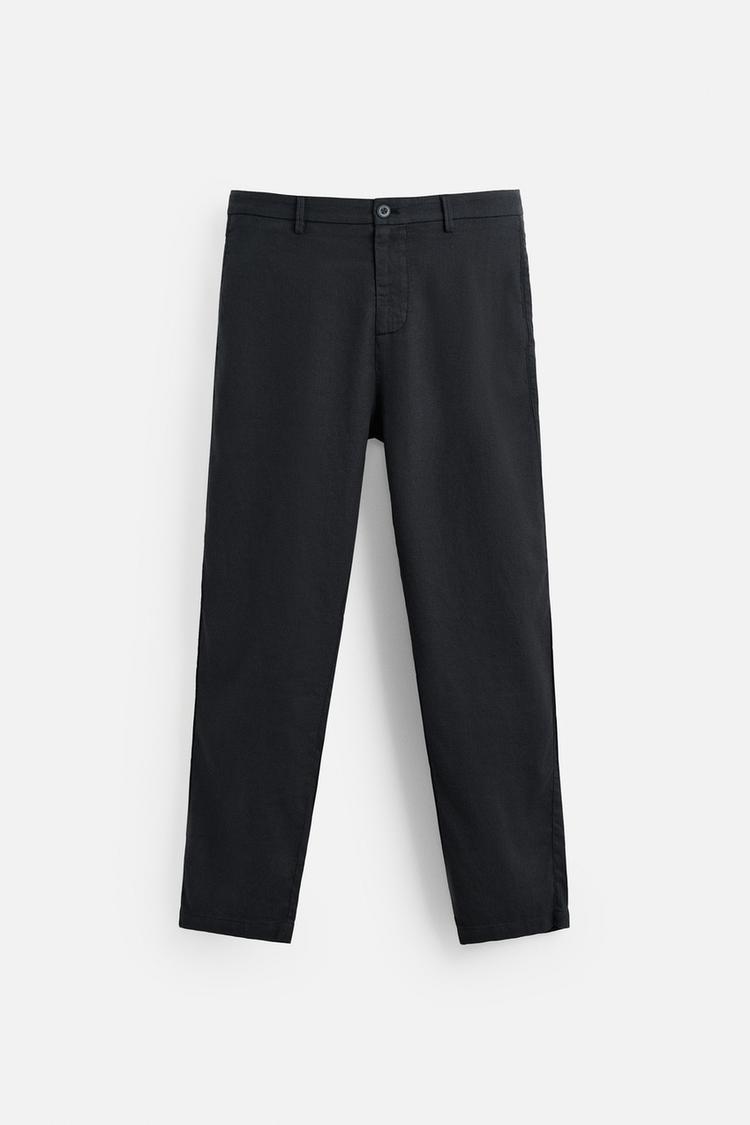 LINEN/COTTON TROUSERS