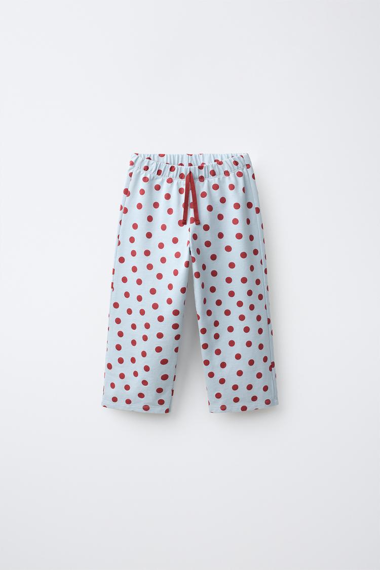 PANTALÓN WIDE LEG TOPOS