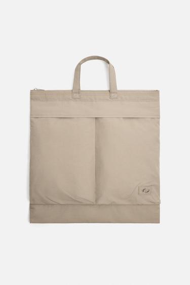 SAC SHOPPER EN NYLON - Blanc ivoire de Zara - Image 2