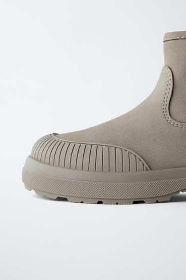LINED BOOTS - Grey by Zara - Image 5