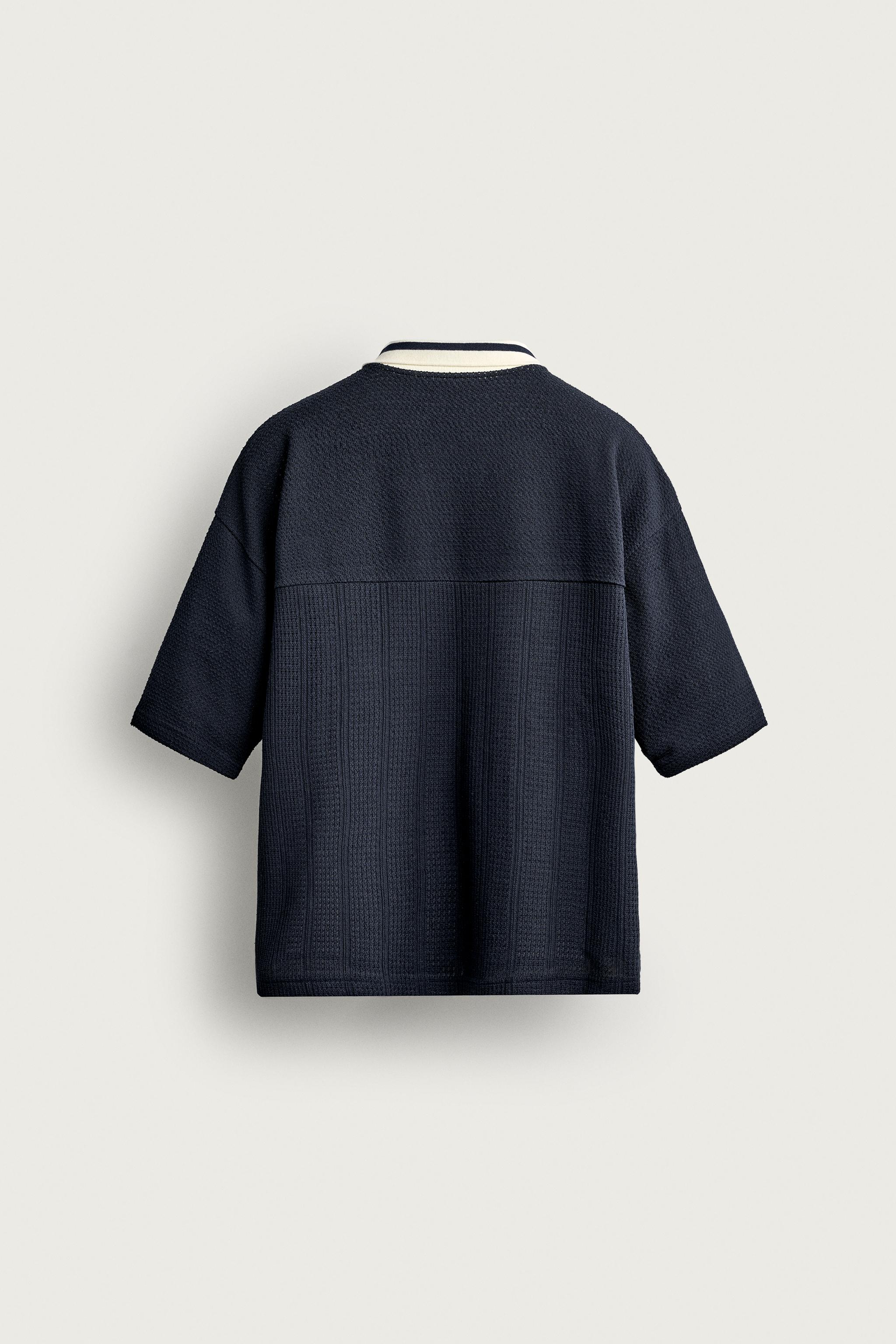 RELAXED FIT RETRO SOCCER JACQUARD POLO