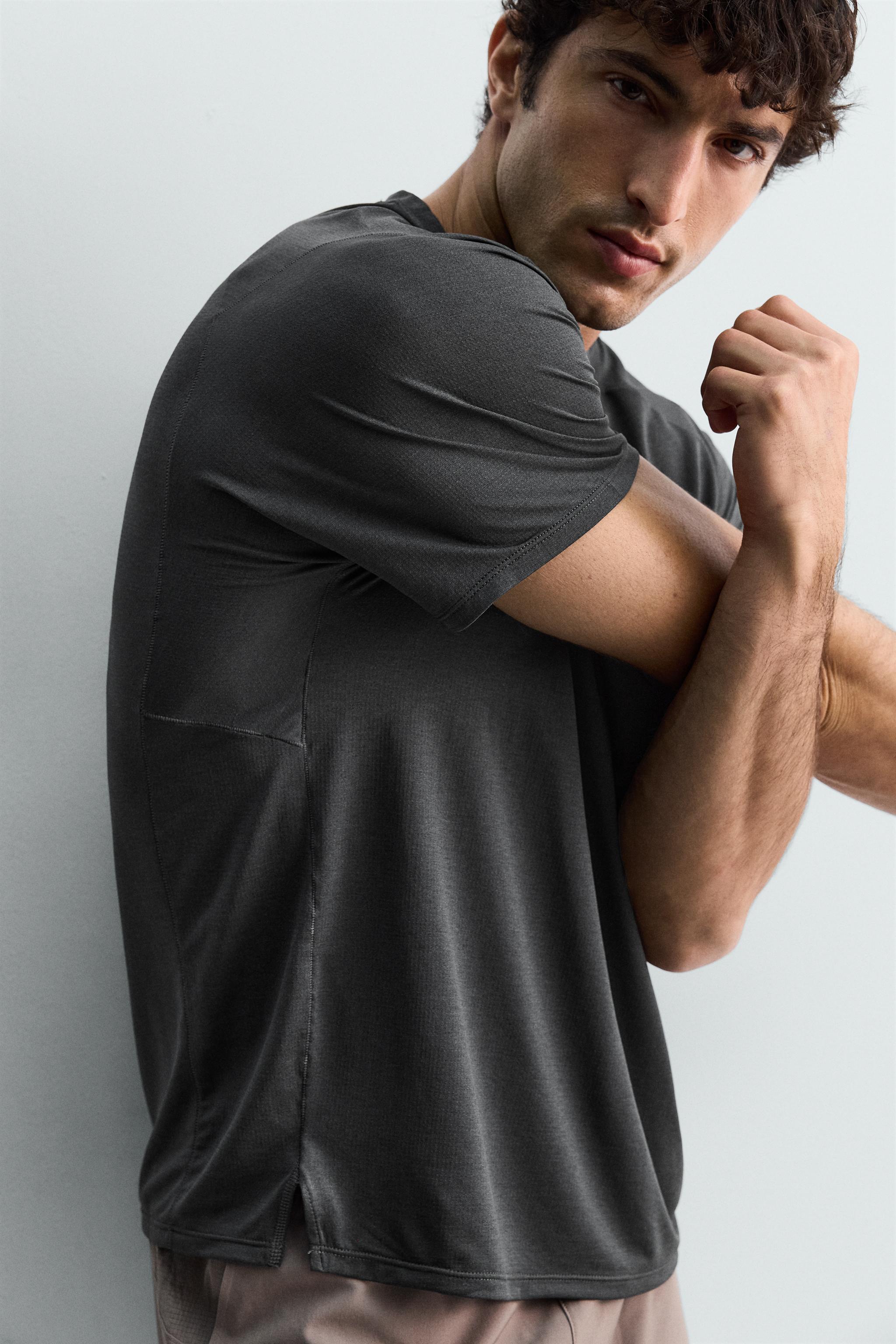Zara DOKULU TEKNİK T-SHIRT görsel 6