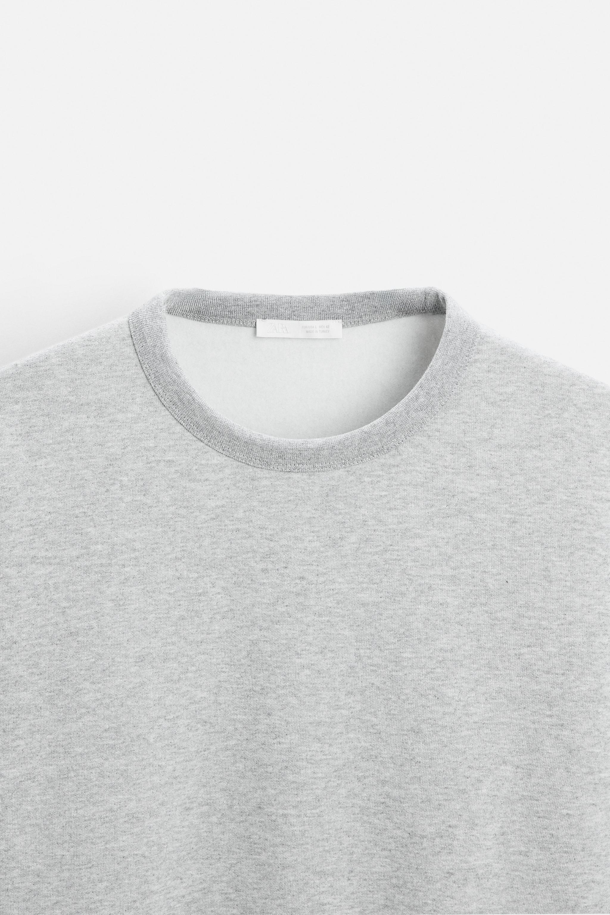 ★ZARA★ BASIC CREW NECK SWEATSHIRT BASIC CREW NECK SWEATSHIRT - Black | ZARA United States
