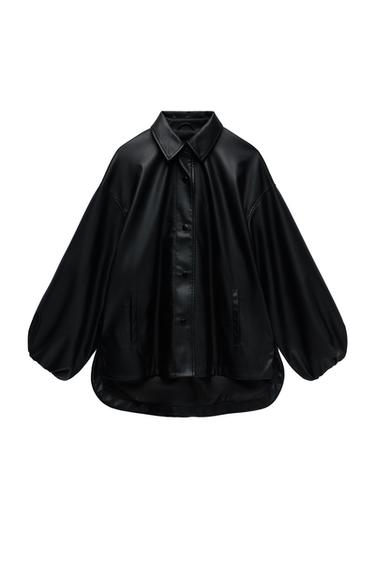 FAUX LEATHER JACKET