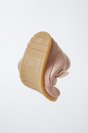 LEATHER STRAP BAREFOOT PLIMSOLLS - Pink by Zara - Image 2